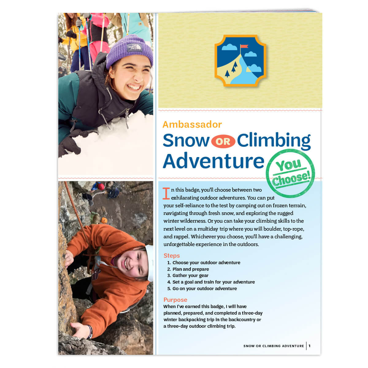 Amb. Snow or Climbing Adventure REQ