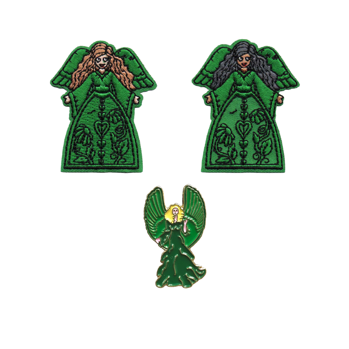 Green Angel Patches & Pin